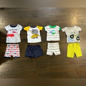 18 month boys pajama short sets. ALL 4 one price. Excellent condition.